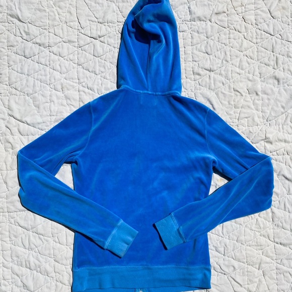 Juicy Couture Velour Blue Jacket - Picture 3 of 4